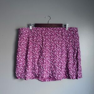 American Eagle Plus Size Floral Mini Skirt Size XX-Large Spring Floral Skirt